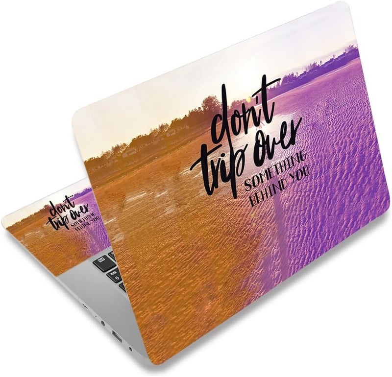 12.1 13 13.3 14 15.4 15.6 Inches Laptop Skin Sticker Decal Universal Vinyl Netbook Sticker Reusable Notebook PC Art Decal Protector Cover, Waterproof & Scratch-Resistant (Don't Trip Over)